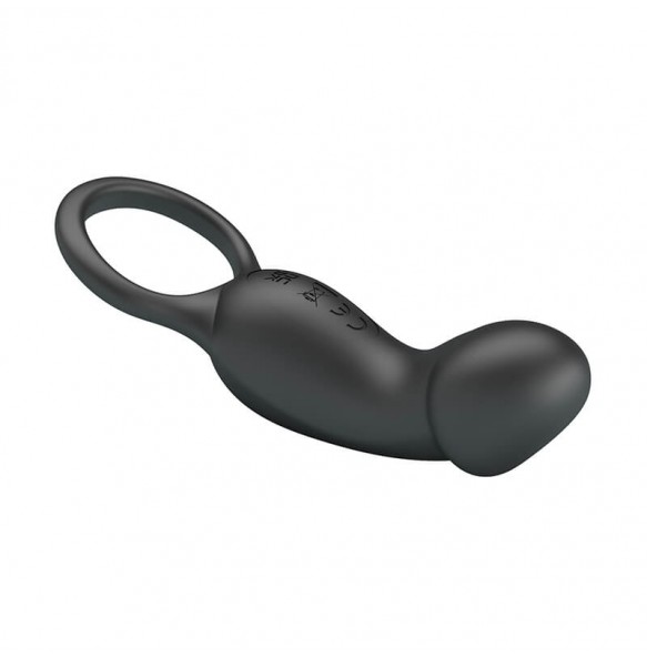 PRETTY LOVE - Trae Vibrating Penis Ring (Chargeable - Black)